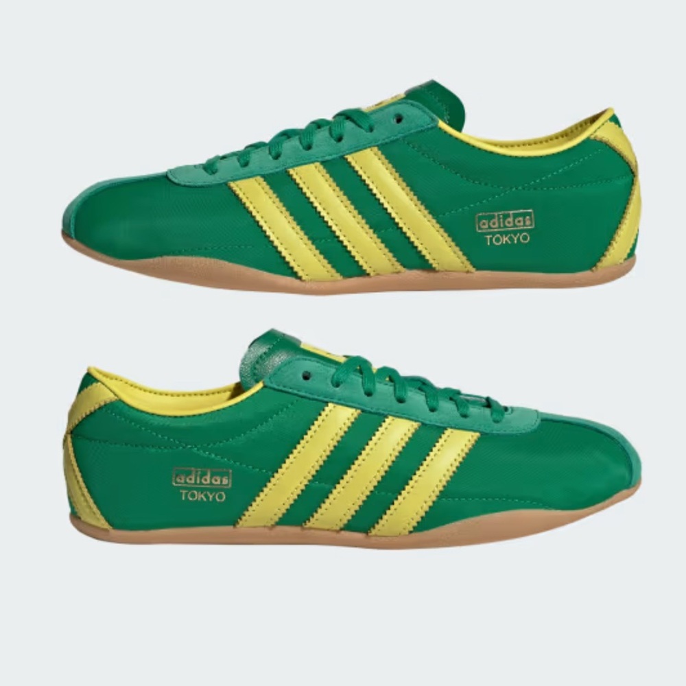 [SOLD] Adidas Tokyo trainers in green / pure sulfur / yellow / gold metallic
